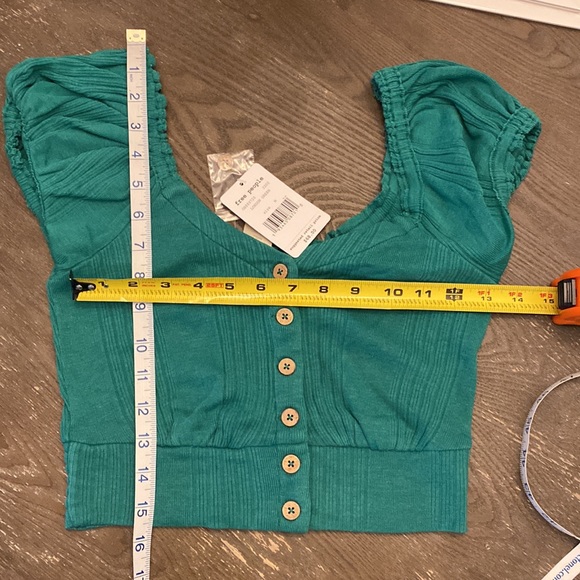 Free People Brighter Days Crop  Short Sleeve Top M - Picture 13 of 13